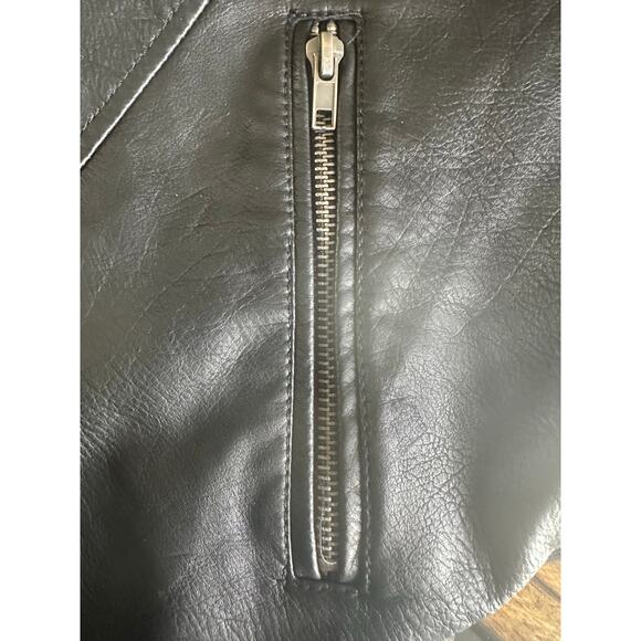 Torrid Black Vegan Leather Jacket - Sz. 5X - Picture 6 of 7